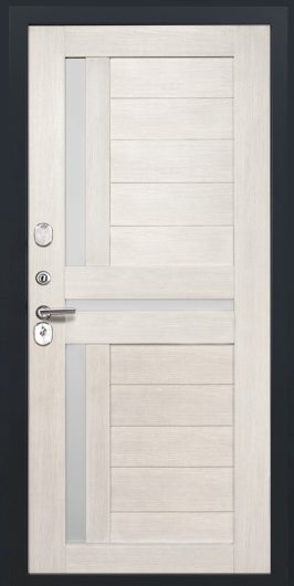 Входная дверь L-25 СБ-5 лиственица белая беленый дуб — фото 2